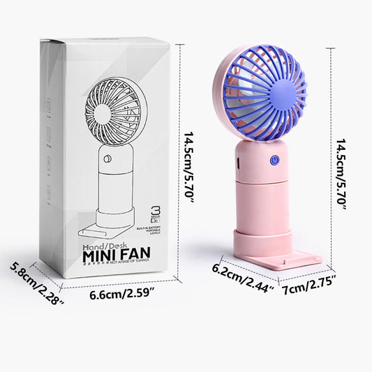 Mini Mute Small Fan Portable Small Fan Outdoor Small Fan Desktop Small Fan Pocket Fan USB Charging Small Fan
