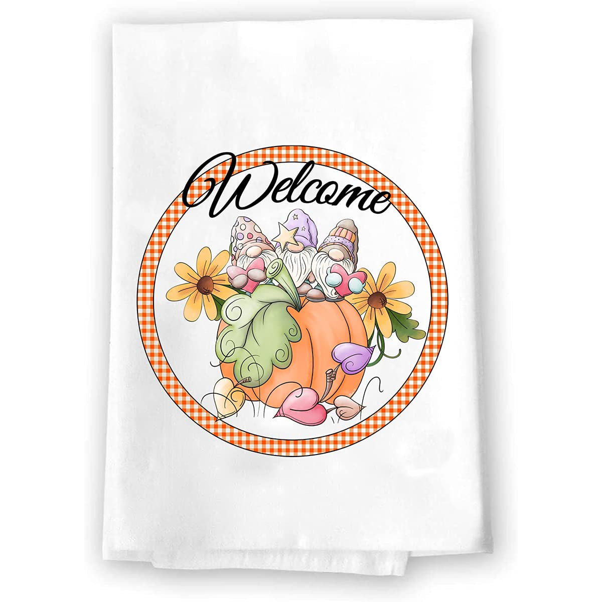 Fall Decor | Fall Decorations Kitchen Towels | Fall Hand Towels for Bathroom | Pumpkin Decor | Autumn Table Decorations | Harvest Thanksgiving Halloween Gnomes